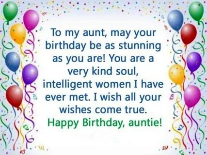 To My Aunt May Your Birthday Be As Stunning - DesiComments.c