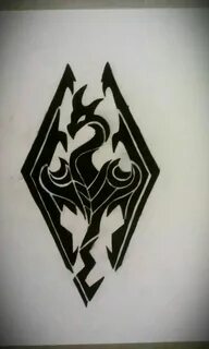 Image result for dragon tattoo skyrim Tatuagem, Ideias de ta
