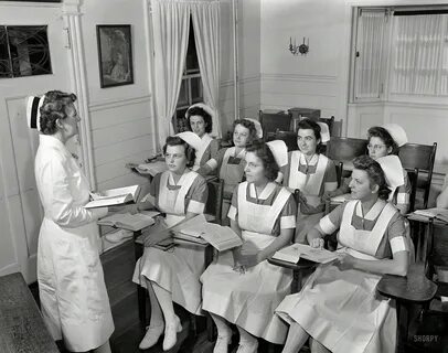 Student Nurses: 1942 high-resolution photo Nursing students,