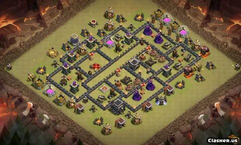 Copy Base Town Hall 9 Great Th9 war base top5 With Link 8-20