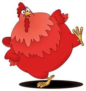 Big Chicken Leg Cartoon : Materials ready, just drop it into