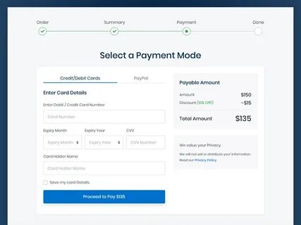 Select a Payment Mode by Harnish Design on Dribbble