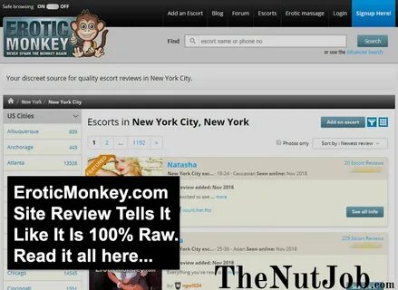 Erotic Monkey Is A Shady Escort Massage Review Site To Be Av