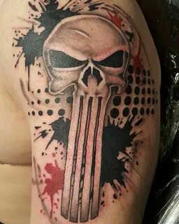 Punisher Skull tattoo, Mom tattoos, Tattoo inspiration
