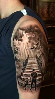 Pin by Giovani Geraldino on TATOUAGES Sky tattoos, Stairs to