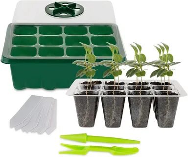 10 Cells Window Garden Seed Starting Kit Humidity Adjustable