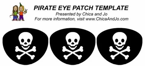 Printable Pirate Eye Patch Template - Sample Templates