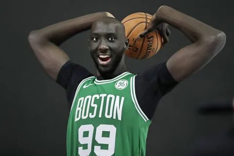 Tacko Fall dunks on new Boston Celtics teammate Vincent Poir