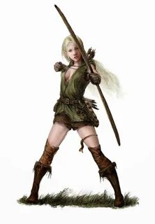 Character portraits, Female elf, Elf ranger