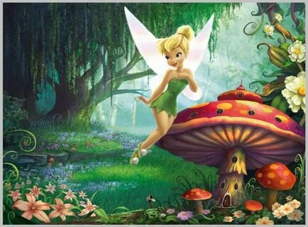 Fairy Tale Land Forest Tinker Bell Princess fairy mushrooms 