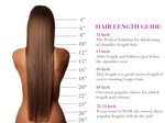8a Indian Virgin Vegan Remy WEFT Hair length chart, Zendaya 