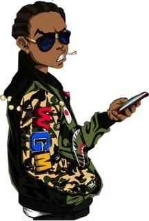 Boondocks Sticker - Boondocks Bape - (1024x1518) Png Clipart