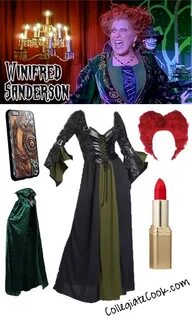 Winifred Sanderson Hocus Pocus Costume - Collegiate Cook Hoc