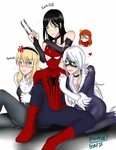 Spidey met girls from another earth by nuricombat Personajes