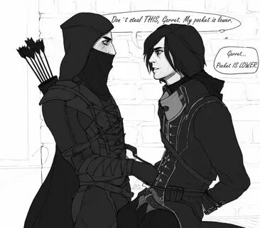 #Dishonored #Thief Garrett and Corvo by MilkyWayka on Devian