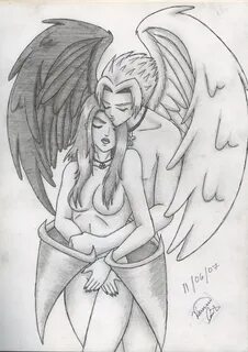 Drawing of a Devil Loving a Girl - Loxton Tany1988