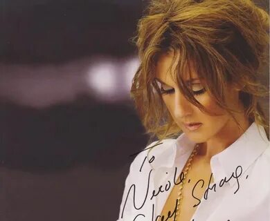 Autograph Collctor Of Oz: Celine Dion