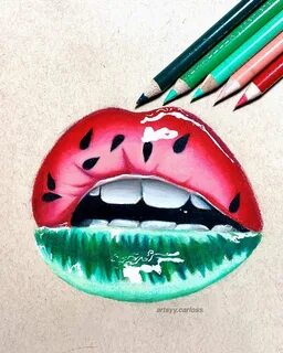 Carlos on Instagram: "watermelon lips 👄 🍉 my personal favori