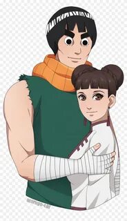 Rock Lee & Tenten - Cartoon, HD Png Download - 1024x1713 (#4