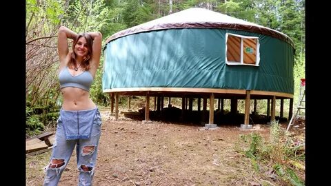 Starting To Look Like A HOME Building a Yurt In The Forest -