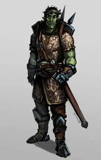 M half orc fighter ranger Half-orc, Dungeons and dragons cha