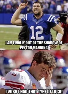 Andrew Luck and the Colts beat Peyton Manning an the then un