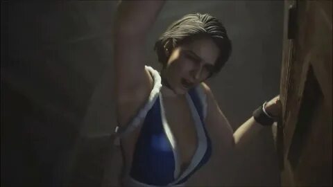 Resident Evil 3 Jill Valentine sexy superheroine fight in Bi