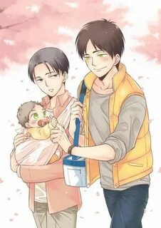 family, levi, and snk image Ereri, Mpreg anime, Mpreg