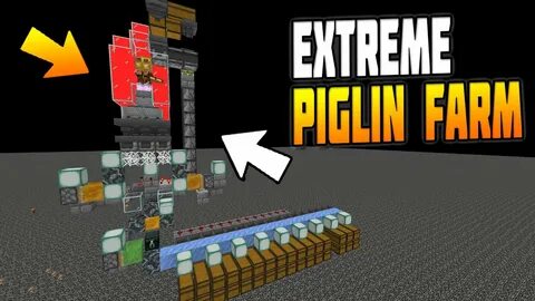 Exteme and Fast Piglin Bartering Farm Minecraft 1.16, 1.17 (