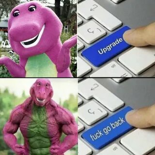 Barney meme face