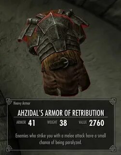 Ahzidal's Armor of Retribution Legacy of the Dragonborn Fand