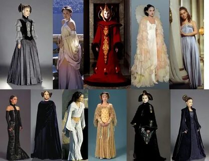 Padmé Amidala's outfits in the Star Wars prequel trilogy. : 