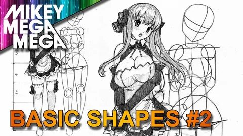 How To Draw Sexy Anime Girls From Basic Shapes - REAL TIME T