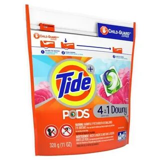 How To Use Tide Pods 4 In 1 : Tide 4 In 1 Downy April Fresh 