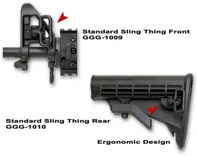 AR15 Sling Adapter GG&G Sling Thing Front and Rear Sling Mou