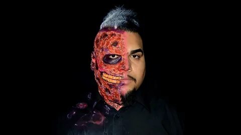 Two Face Harvey Dent - ComicBook MAKE UP - YouTube