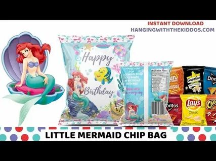 Printed Mermaid Under the Sea World chip bags-Custom Sea wor