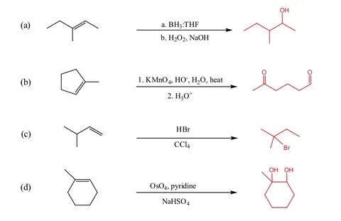 Solved Please detail the steps of the mechanism for each Che