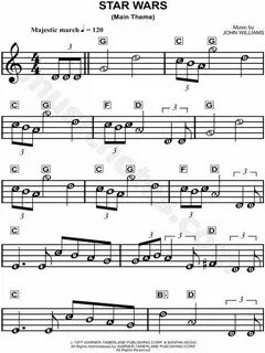 "Star Wars (Main Theme)" from 'Star Wars' Sheet Music for Be