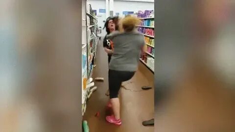 GIF fight mother walmart - animated GIF on GIFER