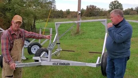 Greg Judy with a happy ATV bale unroller customer - YouTube