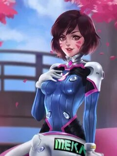 ArtStation - Dva Fan Art (Short Hair), Ignacio Báez Overwatc