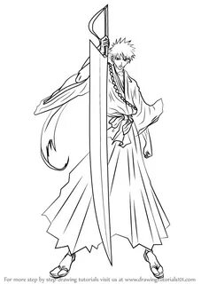 How to Draw Ichigo Kurosaki from Bleach - DrawingTutorials10