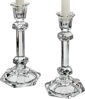 Crystal Candle Holders (2) new sadie