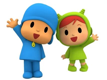 Pocoyo and Nina Waving transparent PNG - StickPNG