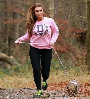 Lauren Goodger ditches gym in favour of the woods for latest