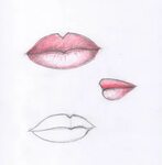 Как накрасить губы карандашом, уроки рисования для девушек