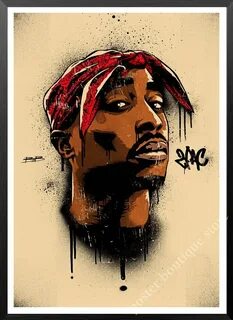 Постер 2Pac, Постер Тупак, винтажный постер Тупак Шакур из к