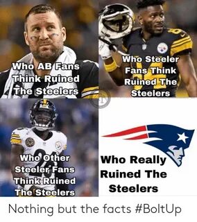 Who Steele Fans Think Ruined the Steelers Who AB Fans Think 