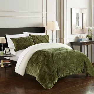 Chic Home Chiara Bed in a Bag Comforter Set Green Comforter 